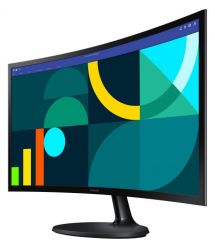 Samsung Монитор 23.8" S24D360 D-Sub, HDMI, VA, 100Hz, 4ms, CURVED