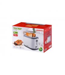ARDESTO Тостер White stripes T-F17WG 930Вт, пластик, белый+серый