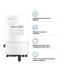 Solis Гибридный инвертор однофазный S6 8кВт, 2xMPPT, DC, для LV Batteries