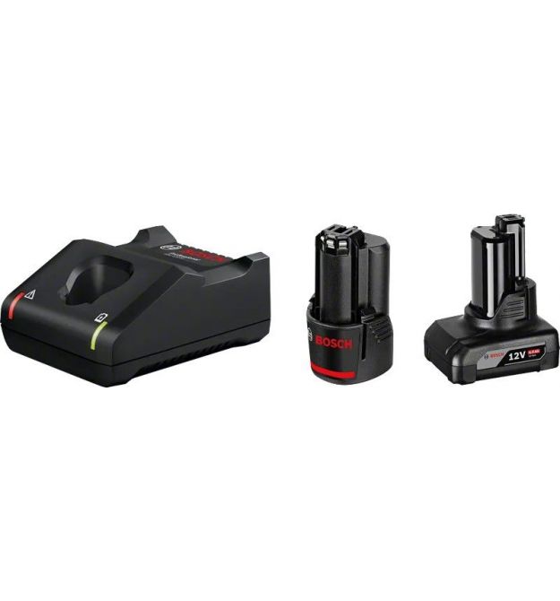 Bosch Набор аккумулятора и зарядного устройства GBA, 1х18В 2А·ч, 1х18В 4А·ч, ЗУ GAL 12V-40
