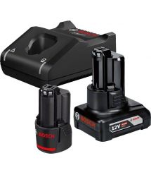 Bosch Набор аккумулятора и зарядного устройства GBA, 1х18В 2А·ч, 1х18В 4А·ч, ЗУ GAL 12V-40