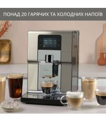 Krups Кофемашина Experience+, 3л, зерно , автомат.капуч, дисплей, авторецептов -7, сенсорное управл., серебристый
