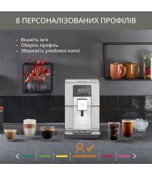 Krups Кофемашина Experience+, 3л, зерно , автомат.капуч, дисплей, авторецептов -7, сенсорное управл., серебристый