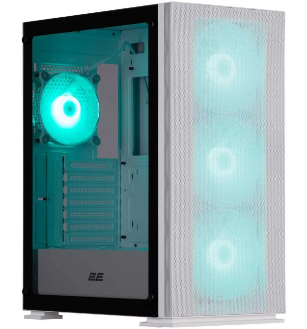 2E Gaming Корпус Virtus Neo G3301NW без БЖ 2xUSB3.0, 1xUSB2.0, 3x140мм ARGB, 1x120мм ARGB, VGA 340мм, LCS ready