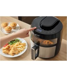 Sencor Мультипечь VITA, 1500Вт, чаша-5л, сенсорное управл., 8 програм, нерж. сталь, пластик, серо-черный