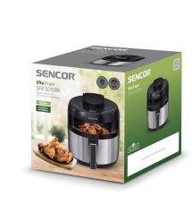 Sencor Мультипечь VITA, 1500Вт, чаша-5л, сенсорное управл., 8 програм, нерж. сталь, пластик, серо-черный