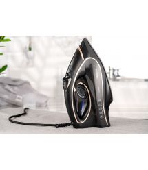 ARDESTO Праска IR-B2235, 2400Вт, 450мл, паровий удар, керам. підошва, чорно-золотий