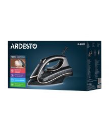 ARDESTO Утюг IR-B2235, 2400Вт, 450мл, паровой удар, керам. подошва, чёрно-золотой