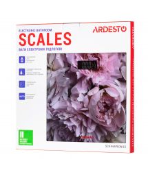 ARDESTO Ваги підлогові PEONIES, 150кг, 2хААА в комплекті, скло, різнокольорові