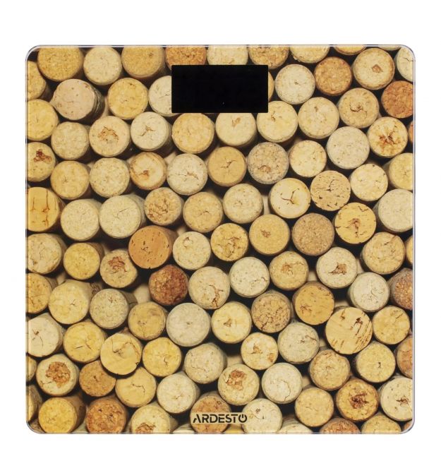 ARDESTO Ваги підлогові CORK, 150кг, 2хААА в комплекті, скло, різнокольорові
