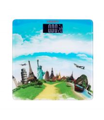 ARDESTO Весы напольные TRAVEL, 150кг, 2хААА в компл, стекло, разноцветные