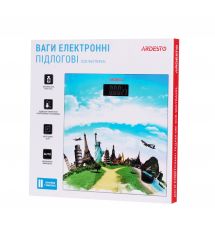 ARDESTO Весы напольные TRAVEL, 150кг, 2хААА в компл, стекло, разноцветные