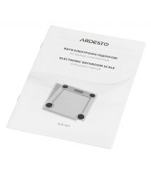 ARDESTO Весы напольные LEAVES, 150кг, 2хААА в компл, стекло, разноцветные