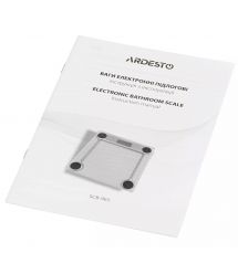 ARDESTO Ваги підлогові BL, 150кг, 2хААА в комплекті, скло, різнокольорові