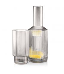 ARDESTO Набір склянок високих Graphite 380 мл, 2 шт., скло