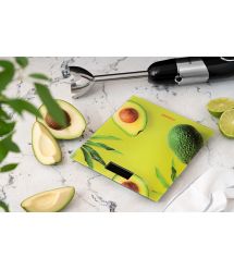 ARDESTO Весы кухонные AVOCADO, 5кг, 2хААА в компл, стекло, разноцветный