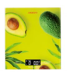 ARDESTO Весы кухонные AVOCADO, 5кг, 2хААА в компл, стекло, разноцветный