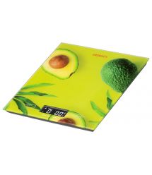 ARDESTO Весы кухонные AVOCADO, 5кг, 2хААА в компл, стекло, разноцветный