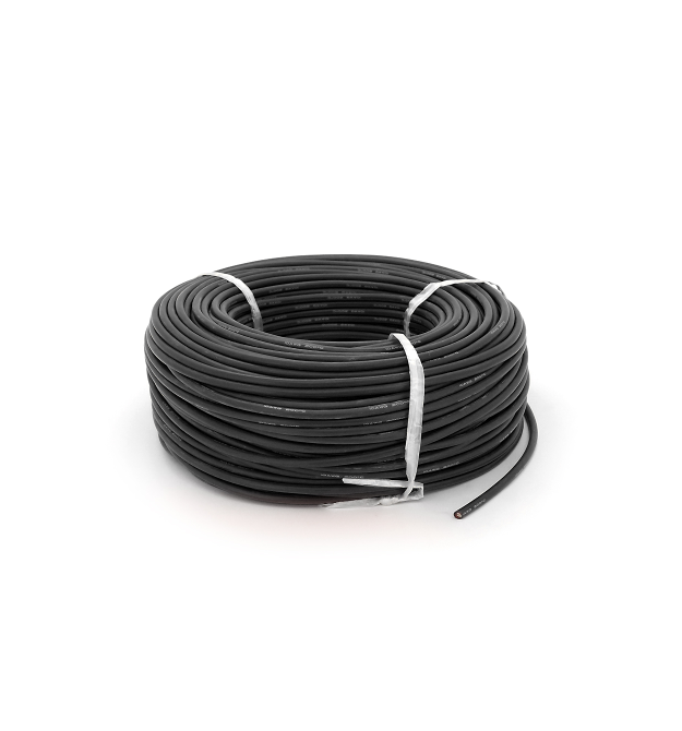 Кабель силіконовий луджений AWG 8 (чорний) 100м