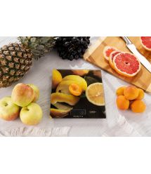 ARDESTO Весы кухонные LEMON, 5кг, 2хААА в компл, стекло, разноцветный