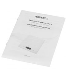 ARDESTO Весы кухонные LEMON, 5кг, 2хААА в компл, стекло, разноцветный