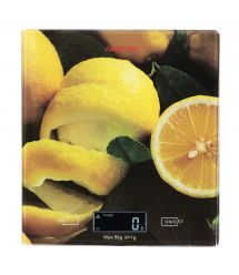 ARDESTO Весы кухонные LEMON, 5кг, 2хААА в компл, стекло, разноцветный
