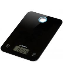 ARDESTO Весы кухонные, 5кг, 2хCR2032 в компл, стекло, черный