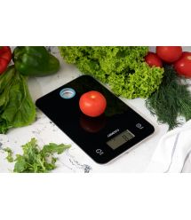 ARDESTO Весы кухонные, 5кг, 2хCR2032 в компл, стекло, черный