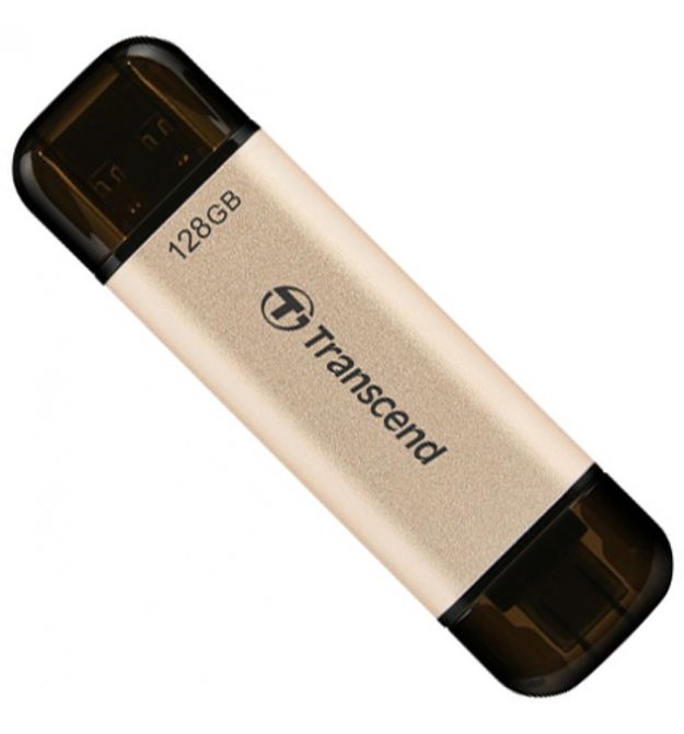 Transcend Накопитель 128GB USB 3.2 Type-A + Type-C JetFlash 930 Black R420/W400MB/s