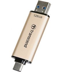 Transcend Накопитель 128GB USB 3.2 Type-A + Type-C JetFlash 930 Black R420/W400MB/s