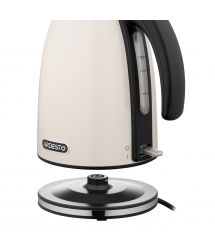 ARDESTO Электрочайник EKL-F340BG 1.7л/2200Вт/strix контроль/нерж. сталь/бежевый