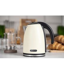 ARDESTO Электрочайник EKL-F340BG 1.7л/2200Вт/strix контроль/нерж. сталь/бежевый