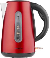 ARDESTO Електрочайник EKL-F300R 1.7л/2200Вт/strix контроль/нерж сталь/червоний