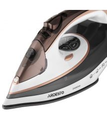 ARDESTO Утюг IR-B2245-E, 2400Вт, 400мл, паровой удар, электр.управл., керам. подошва, бело-серый