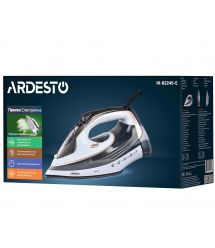ARDESTO Праска IR-B2245-E, 2400Вт, 400мл, паровий удар, електр. керування, керам. підошва, біло-сірий