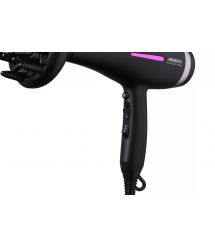 ARDESTO Фен Violet PRO HD-Y223PRO, 850-2200Вт, 2 скорости, 3 темп.режима, диффузор, черный
