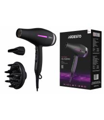 ARDESTO Фен Violet PRO HD-Y223PRO, 850-2200Вт, 2 скорости, 3 темп.режима, диффузор, черный