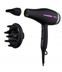 ARDESTO Фен Violet PRO HD-Y223PRO, 850-2200Вт, 2 скорости, 3 темп.режима, диффузор, черный