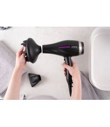 ARDESTO Фен Violet PRO HD-Y223PRO, 850-2200Вт, 2 скорости, 3 темп.режима, диффузор, черный