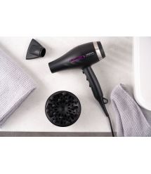 ARDESTO Фен Violet PRO HD-Y223PRO, 850-2200Вт, 2 скорости, 3 темп.режима, диффузор, черный