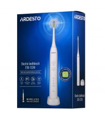 ARDESTO Щітка зубна електр. ETB-112W, 40т. колив/хв, насадок-2, IPX7, білий