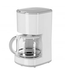 ARDESTO Кавоварка крапельна White stripes FCM-D17WG, 1.5л, мелена, біло-сірий