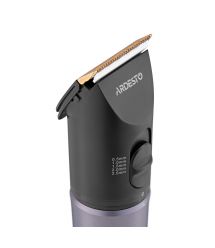 ARDESTO Машинка для стрижки HC-Y40-DBS, сеть+акум., насадок-4, титан. напыл + керамика, черный