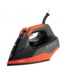 ARDESTO Утюг IR-C2233-GR, 2200Вт, 340мл, паровой удар, керам. подошва, чёрно-помаранчевий