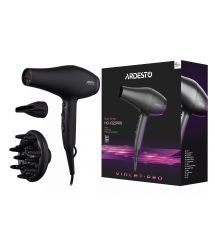 ARDESTO Фен Violet PRO HD-Y222PRO , 1850-2200Вт, 2 скорости, 3 темп.режима, диффузор, черный