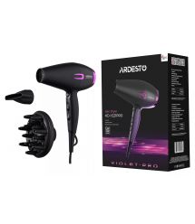 ARDESTO Фен Violet PRO HD-Y221PRO / 1750-2100Вт/2 скорости/ 3 темп.режима/диффузор/черный
