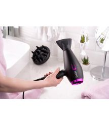 ARDESTO Фен Violet PRO HD-Y221PRO / 1750-2100Вт/2 скорости/ 3 темп.режима/диффузор/черный