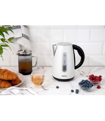 ARDESTO Электрочайник EKL-F300W 1.7л/2200Вт/strix контроль/нерж.сталь/белый