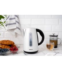 ARDESTO Электрочайник EKL-F300W 1.7л/2200Вт/strix контроль/нерж.сталь/белый