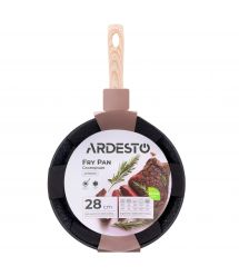 ARDESTO Сковорода Midori 28 см, черный мрамор, алюминий